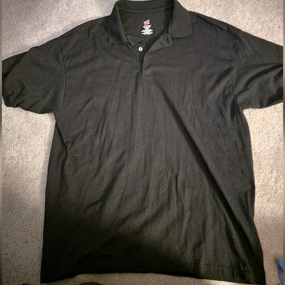 Hanes Polo Shirt Sz L - Picture 1 of 2